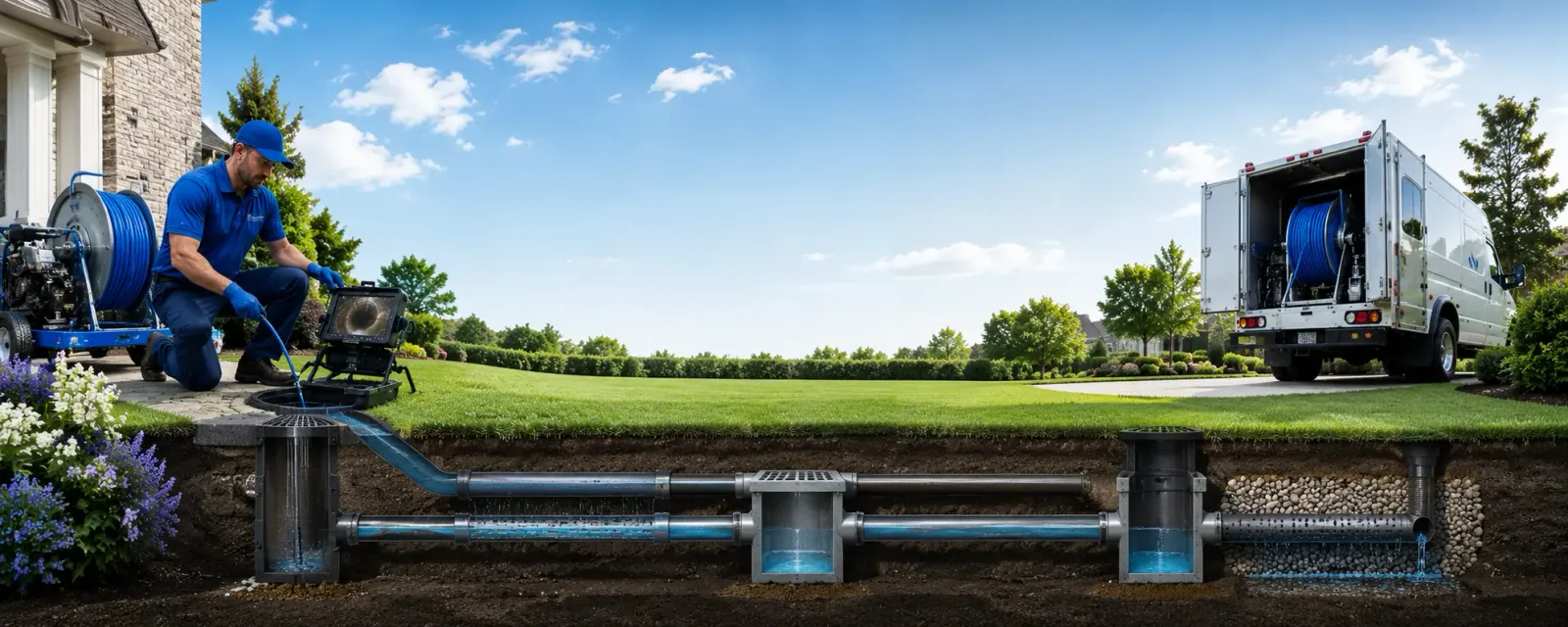 Outdoor drain cleaning information for Spragueville, IA